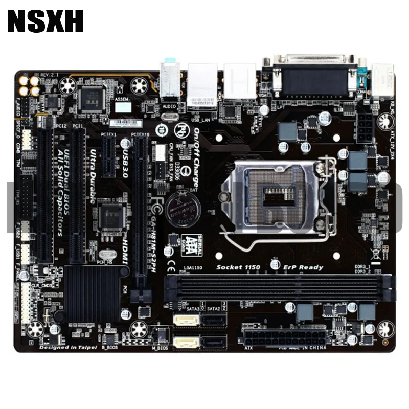 

Original GA-H81M-S2PH Motherboard 16GB LGA 1150 DDR3 Micro ATX Mainboard 100% Tested Fully Work