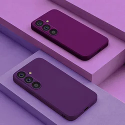 For Samsung A54 5G Case Liquid Silicone Camera Lens Protector Phone Cases For Samsung Galaxy A54 A55 A15 5G Soft Back Cover