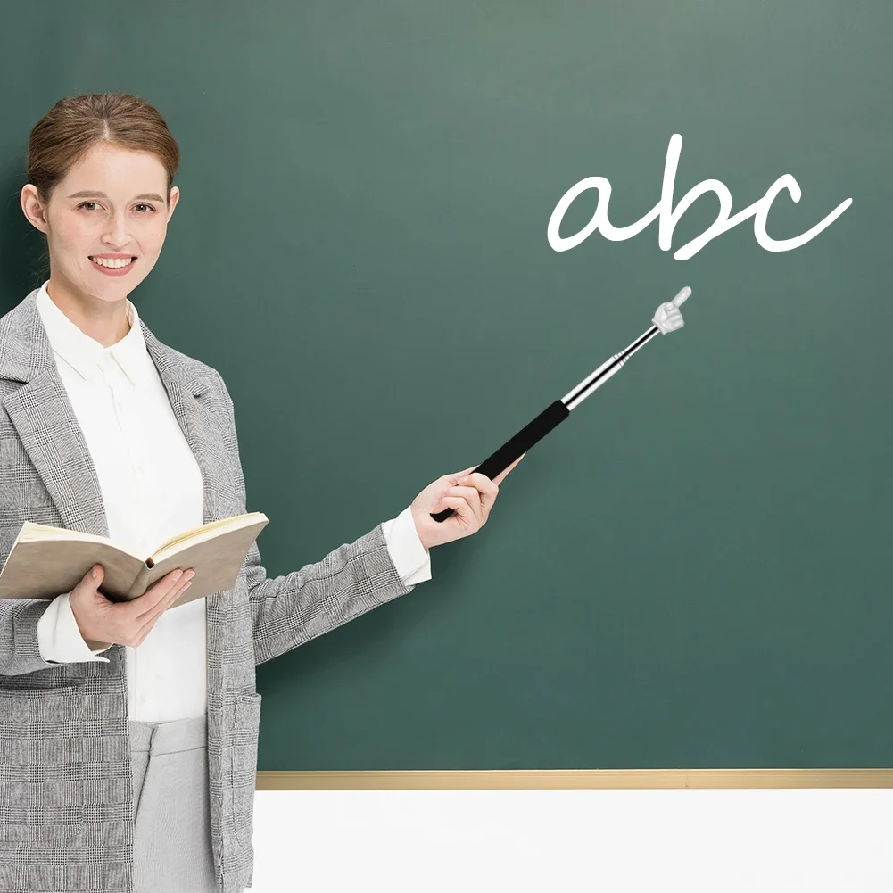 10Pcs Teacher Pointer Sticks Cute Telescopic Teachers Pointer Multi-Function Retractable Classroom Pointers Classroom Supplies