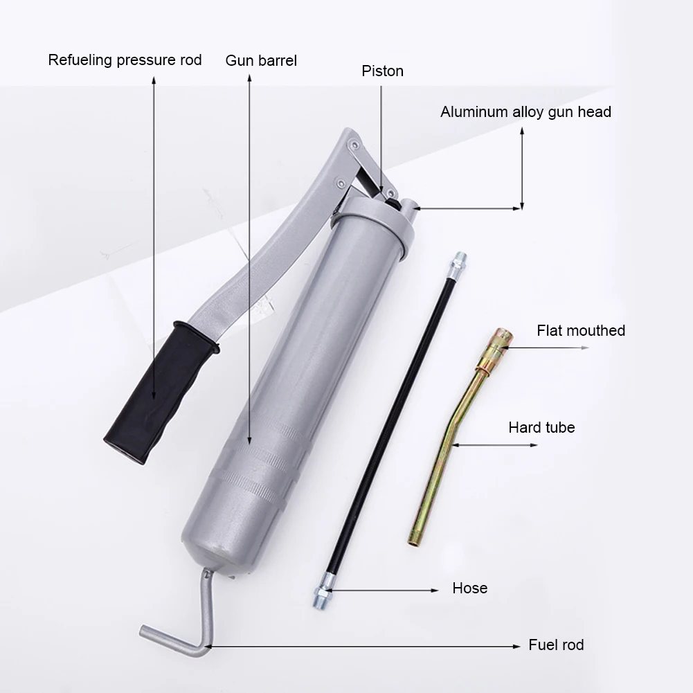 

Ручной смазочный пистолет 500cc, сверхмощный смазочный пистолет, шприц, инструмент для впрыска масла