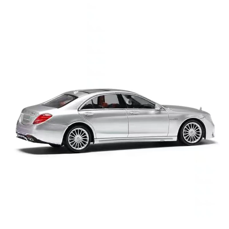 Diecast 1:64 Scale Mercedes Benz S65 Alloy Car Model Benz AMG W222 Model Car Toys for Boys Gift Collectible Ornament Souvenir