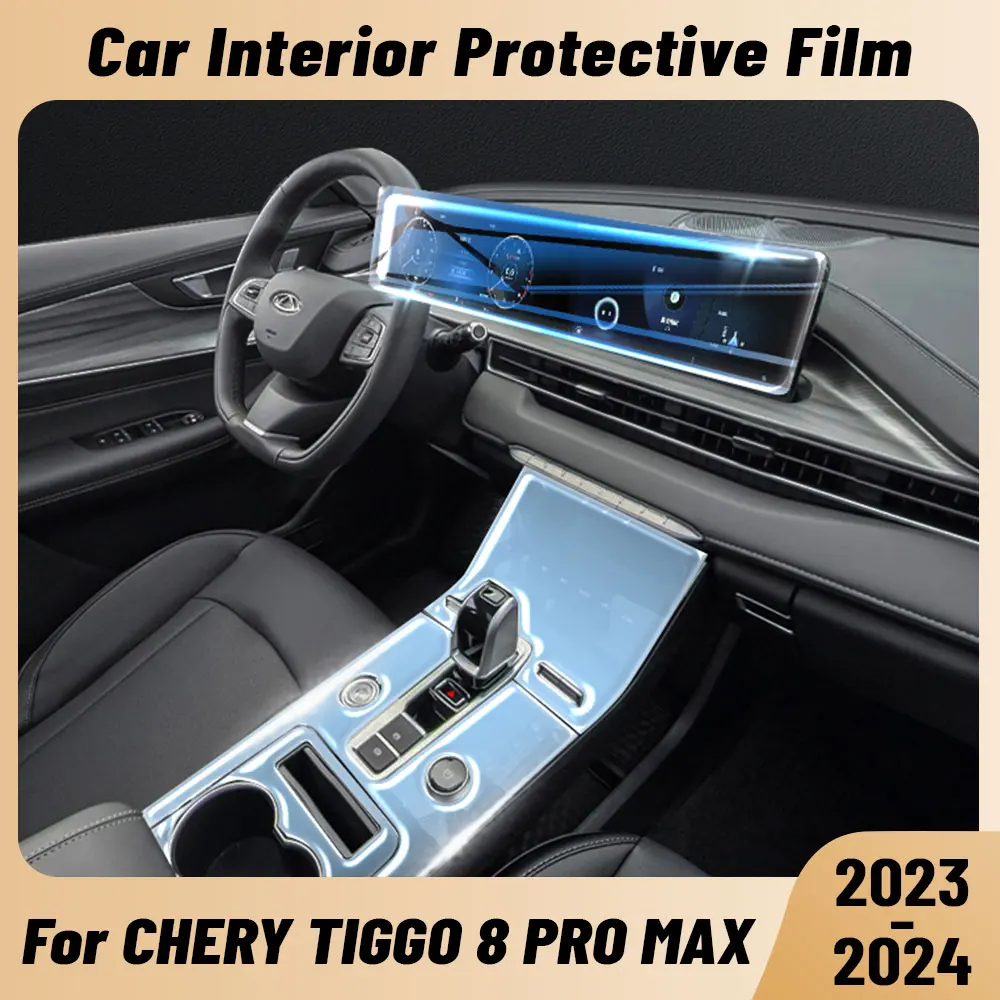 

Anti-scratch Car Interior Center Console Media Dashboard Navigation TPU Protector Film For CHERY TIGGO 8 PRO MAX 2023 2024