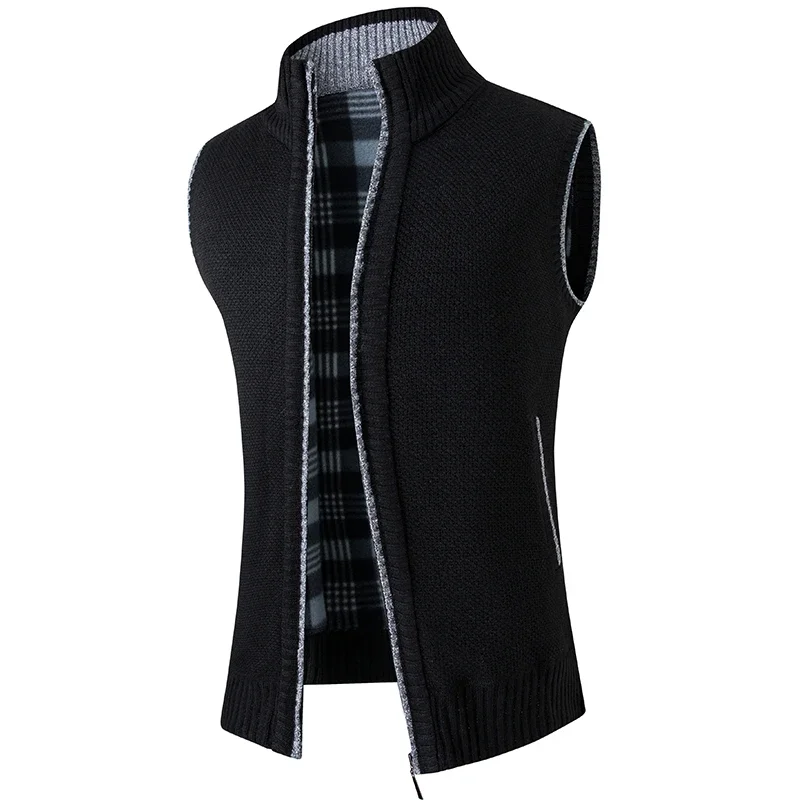 

LIBIELIY Autumn And Winter Vest Casual Sweater Cardigan Vest Middle-aged Male Father Vest