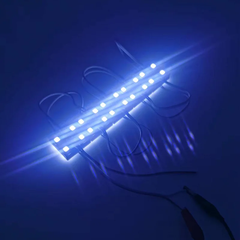 

LED light module SMD 5054 LED module DC12V 4 led 35mm*35mm 5054-4 Iron crust epoxy resin waterproof