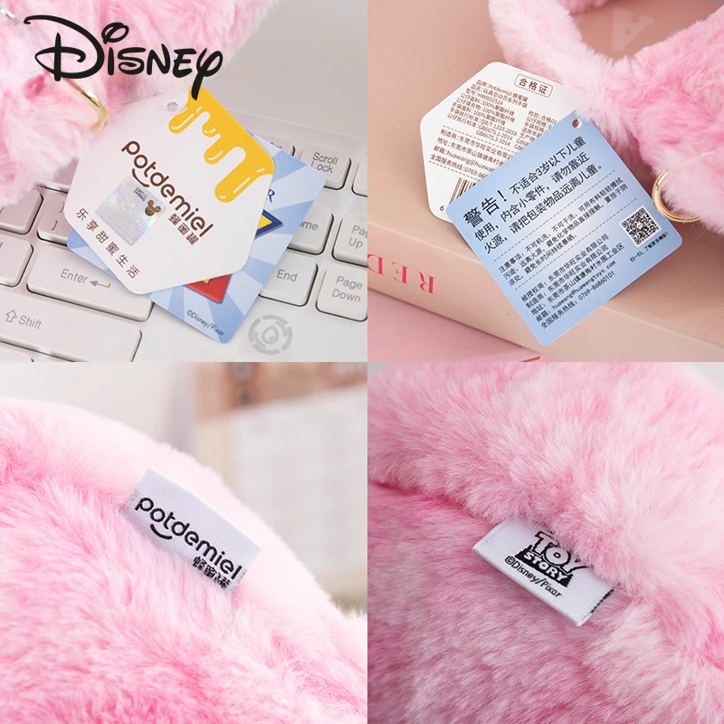 Disney Original 2024 New Women's Plush Bag Fashion High Quality Girl Underarm Shoulder Bag Cartoon Cute Women's Handbag