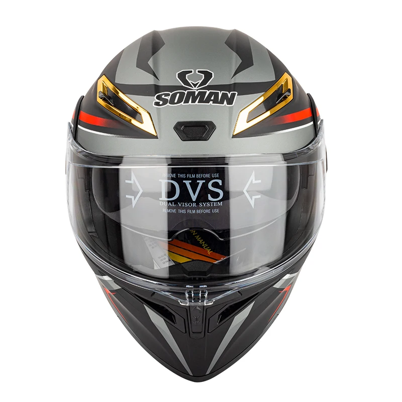 Full Face Helmet for Men Four Seasons Motorcycle Helmet Double Visor Flip up Helmet DOT Approved Cascos Moto Casque