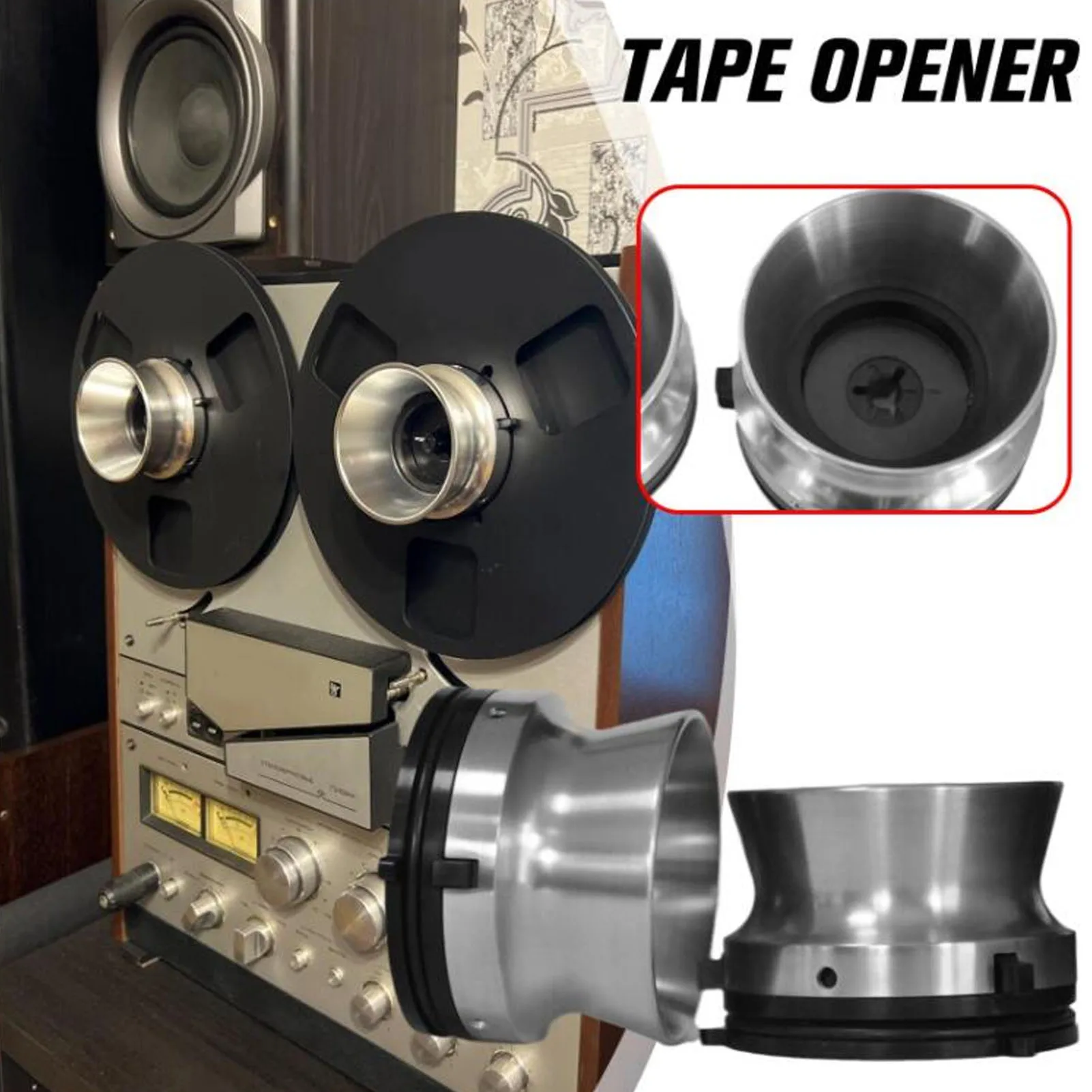 محولات NAB Hub من الألومنيوم قابلة للقفل، هيكل قوي، زوج واحد من فتاحة 10 بوصة مصقولة بالفضة، سهلة التركيب لمكبر الصوت