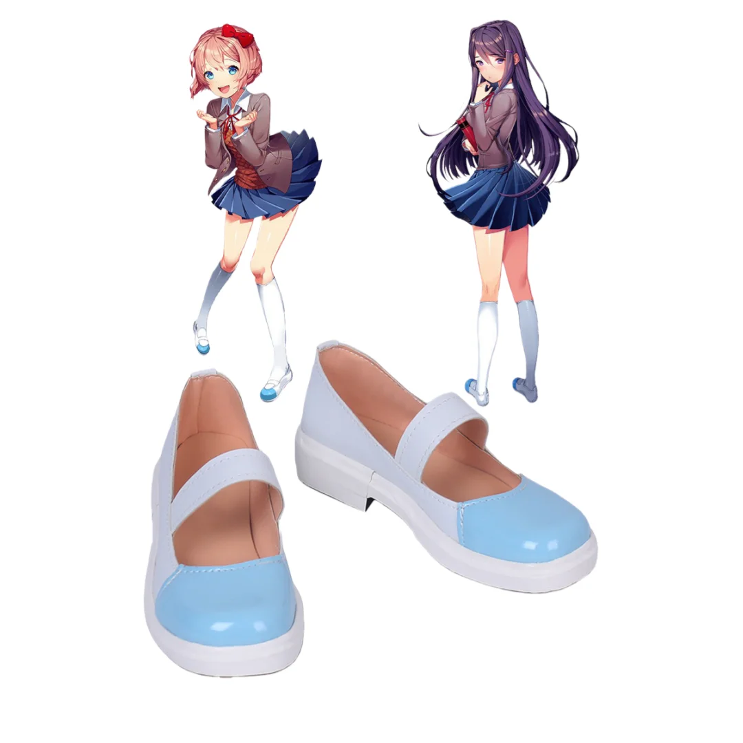 

Monika Косплей Аниме Обувь Sayori Юрий Нацуки Обувь для косплея