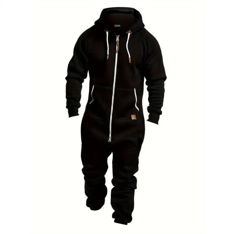 

Hooded Fce Rer Jumpsuit New Sle Casual Sportswear for Men Autumn Season Seven Sve Length Brand Unbranded