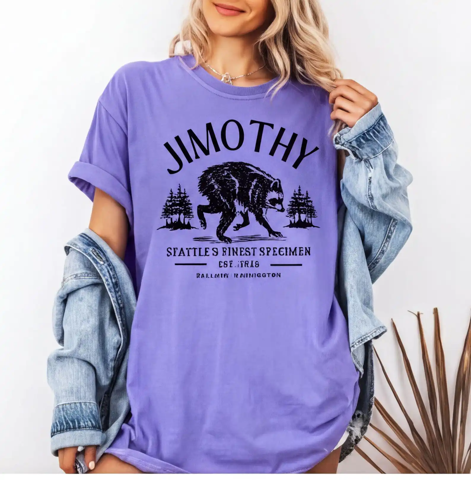 Raccoon Jimothy Viral Shirt Funny Trash Panda Wildlife T-Shirt Retro Animal Lover Meme Tee Men Women Raccoon Tshirts - view 6
