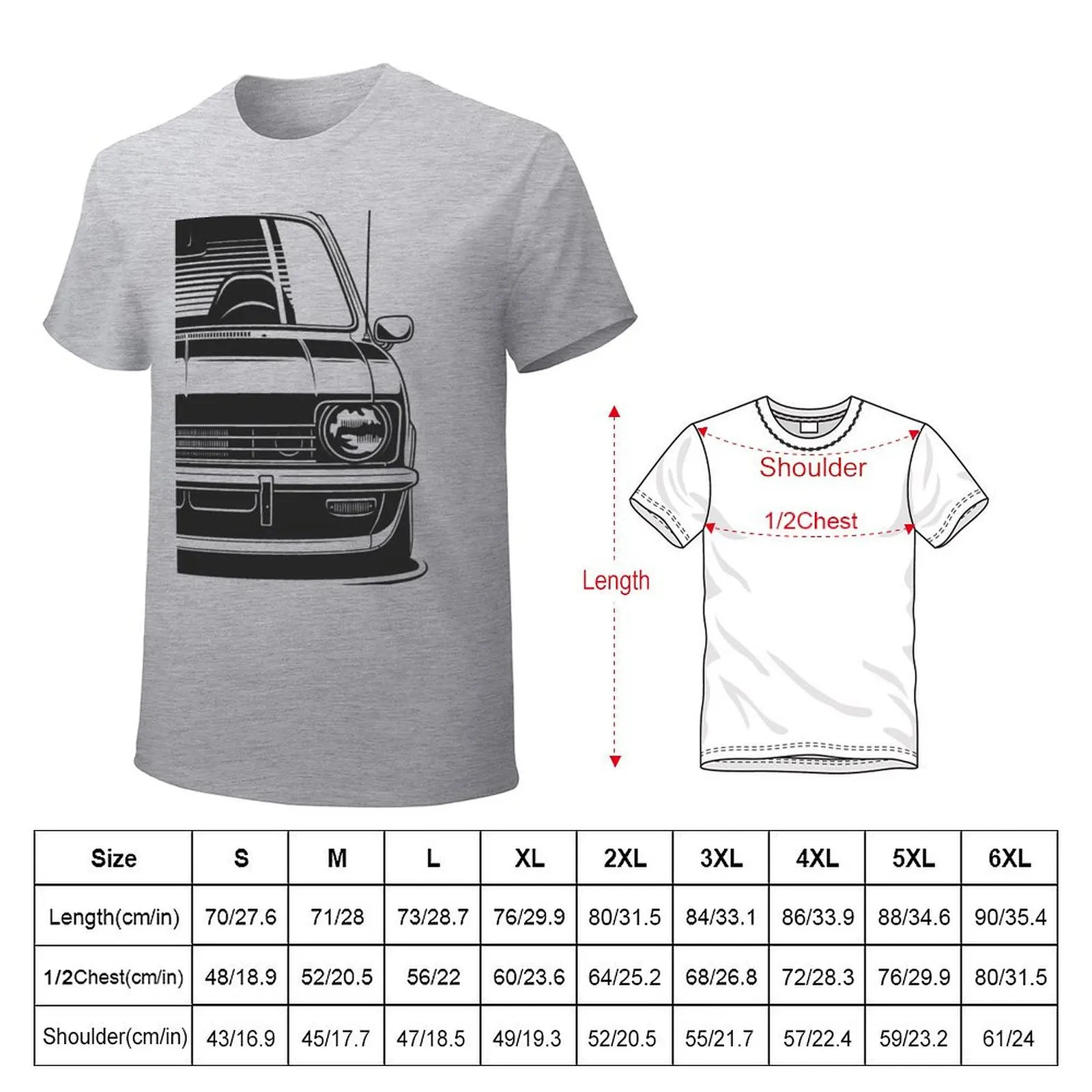 Opel Kadett C / Chevette T-Shirt funnys anime mens graphic t-shirts funny