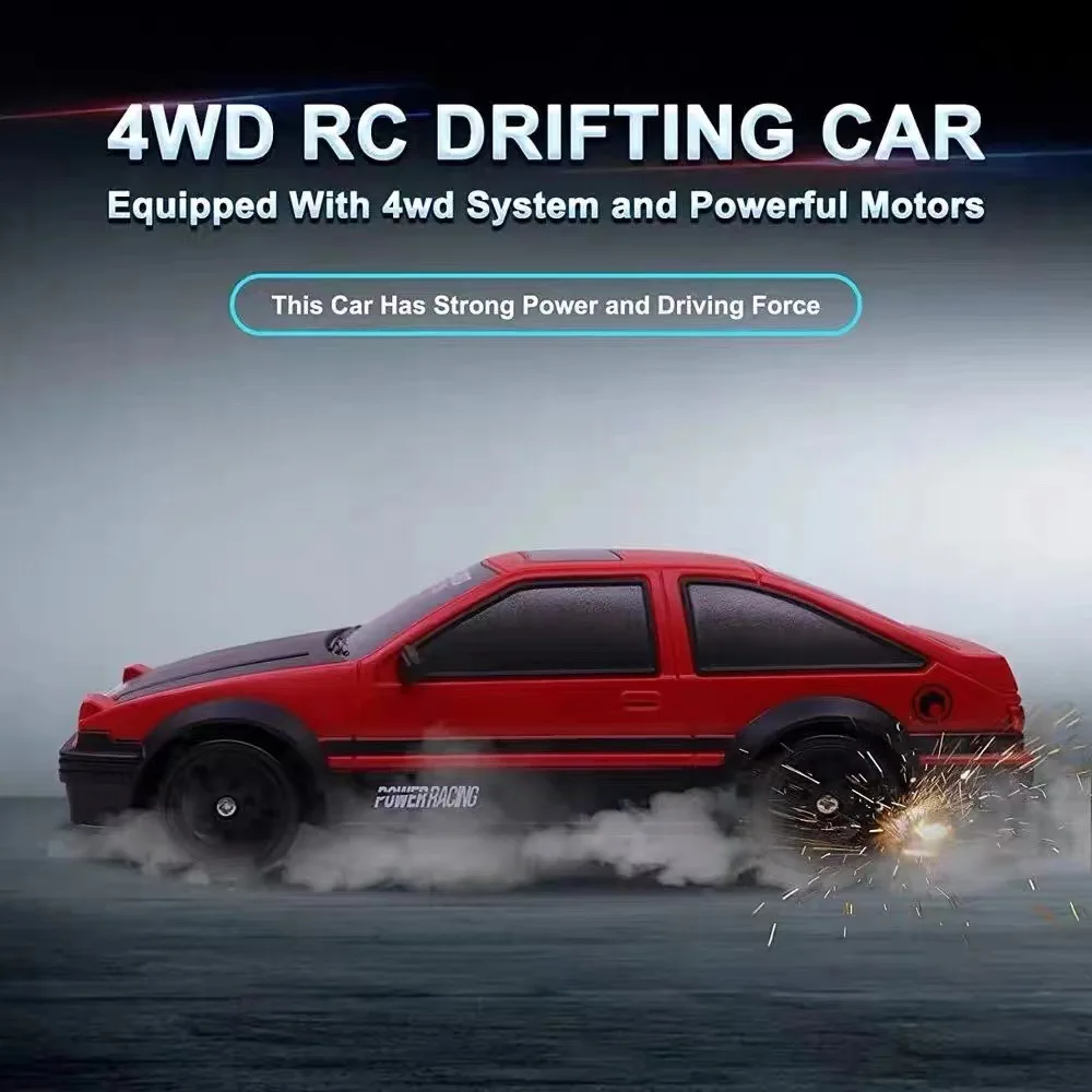 

Высокоскоростная радиоуправляемая дрифт-машинка 1/24 2.4G 4WD, модели AE86 и GTR, гоночная машинка на пульте управления, игрушка, подарок на день рождения для детей и мальчиков