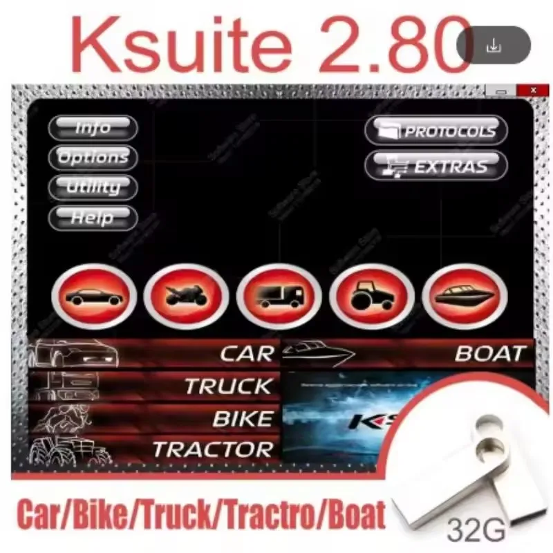 2025 great deal Ksuite 2.80 ECU programming car truck bike Tractors ship repair software fix error RSA for K E S S V2 V5.017