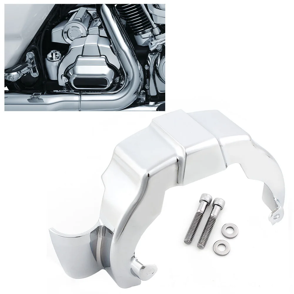 Motorcycle Transmission Shroud Covers M8 Engine Trim For Harley Touring Road King Street Electra Glides FLHR 2017-2021 Aluminum