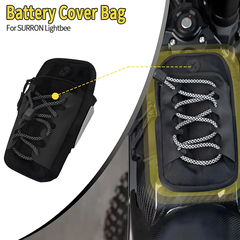 BIUGERCN For Surron Holder Bag For Lightbee S/X Battery Motorcycle Cover Pack pouch Phone Storage Enduro Backpack E-bike