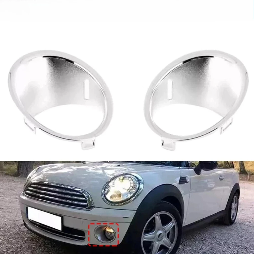 

Left Right Front Fog Light Lamp Chrome Trim Ring Cover For BMW Mini Cooper R55 R56 R57 Petrol Vehicles 51112753661 51112753662