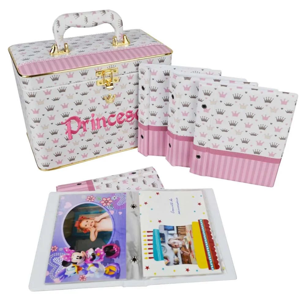 Bag With 5 Princess Albums-200 Photos 15x21 - 8951 - 21118/003