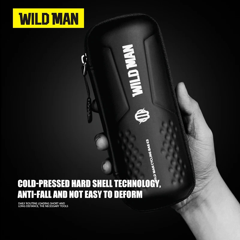 WILDMAN-Bike Bag Cycling Tools Case, Waterproof, Bicycle Repair Tools Kits, Mini Pump Glasses Box, Capsule Accessories