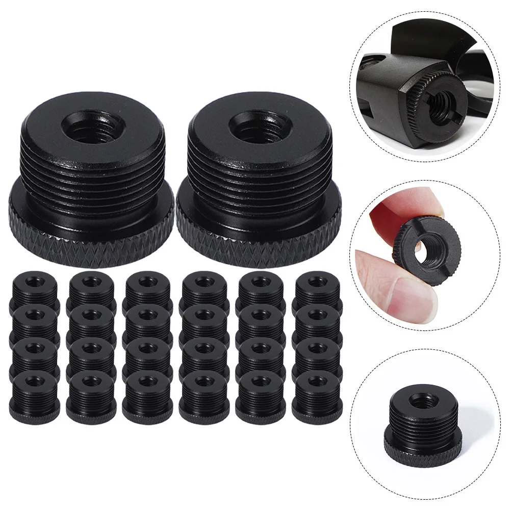 30pcs Microphone Stand Adapter 3/8 Female To 5/8 Male Mic Thread Adapter For Mic Boom Stand Screw Conversion Connector