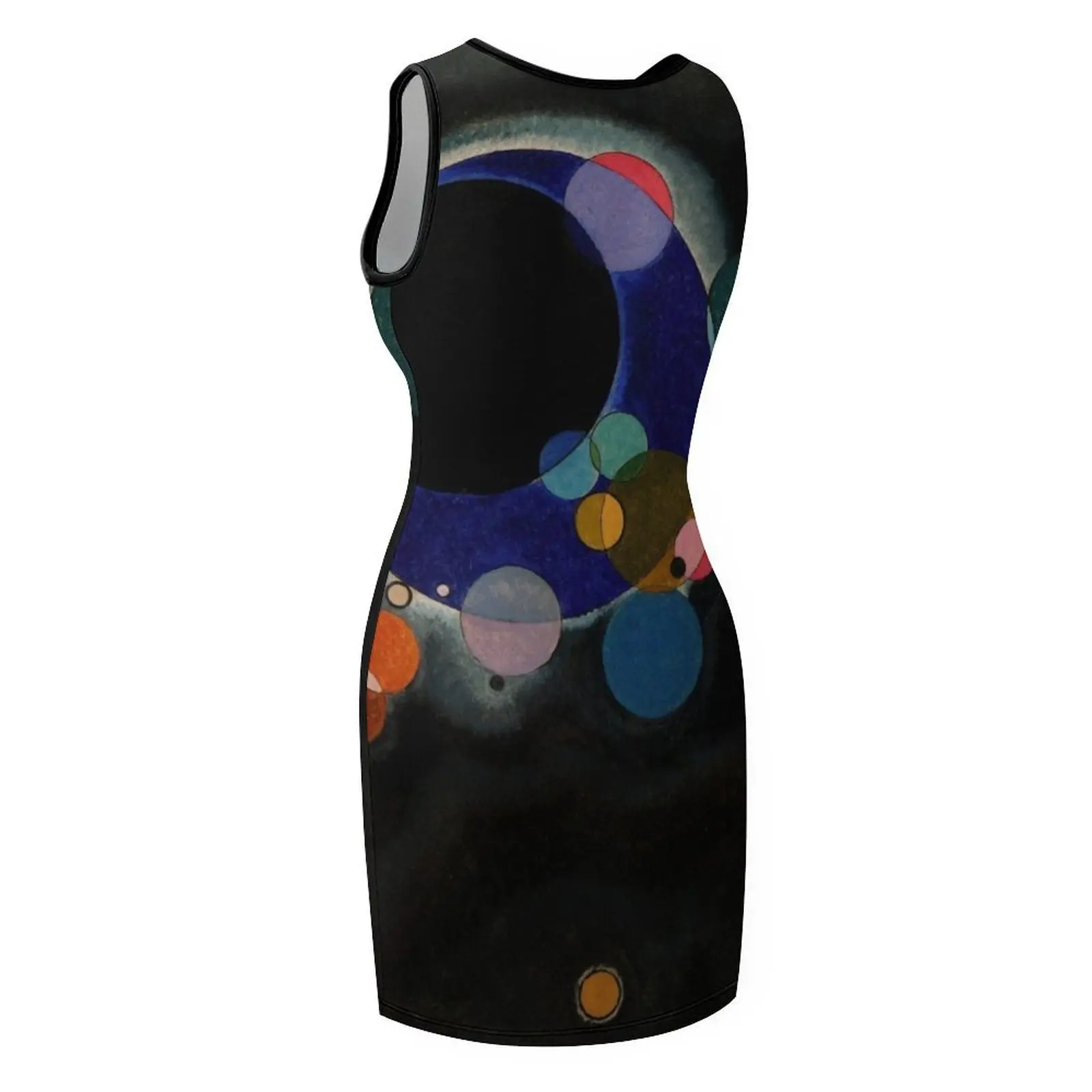 فاسيلي كاندينسكي - عدة دوائر - فستان صيفي بدون أكمام من Bauhaus Art فستان سهرة نسائي كوري 2025