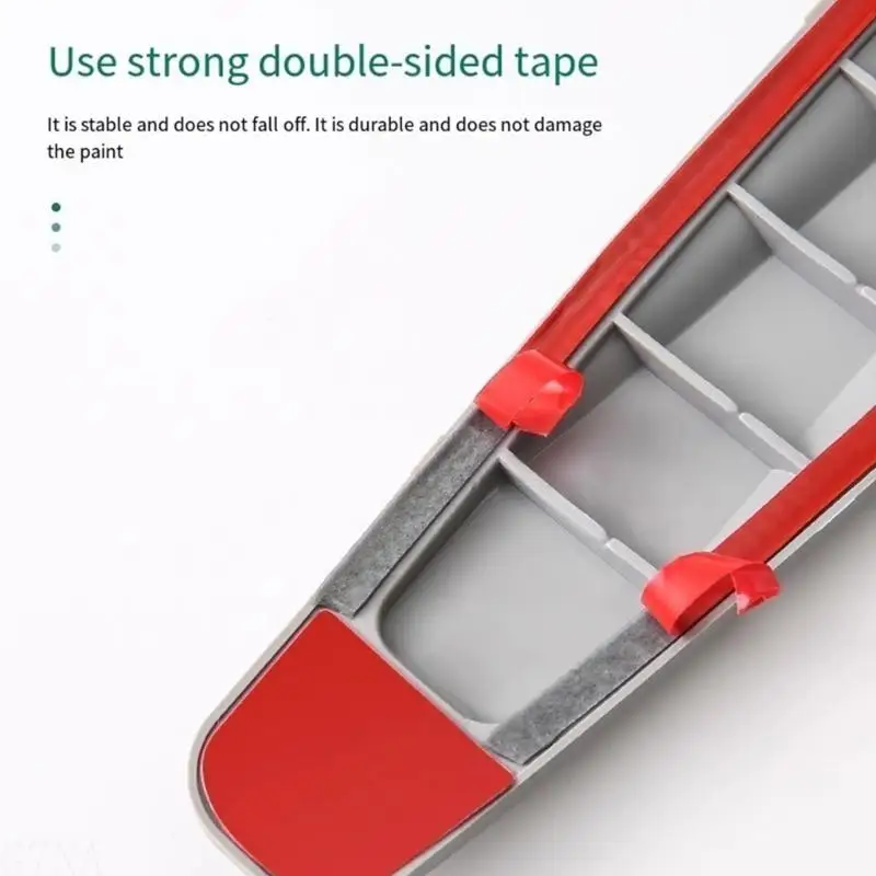 

G7NA 4pcs Car Bumper Guard Strips Easy To Install Anti Collision Protections Front & Rear Bumper Guard Quick Installation