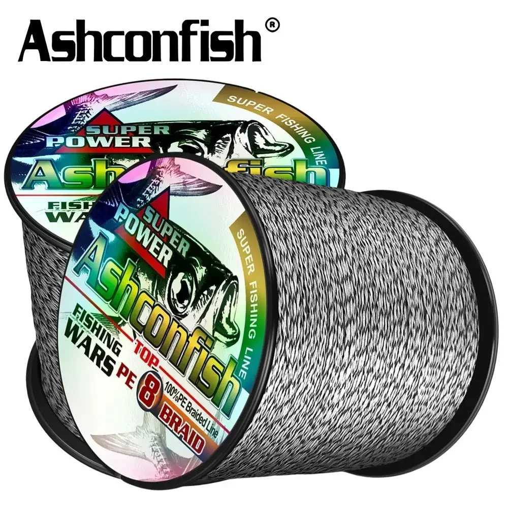 Ashconfish 300M 8 Strands 6-300LB Spot PE Braided Fishing Line Multifilament Super Strong Invisible Wire Mixed Color Braid Line