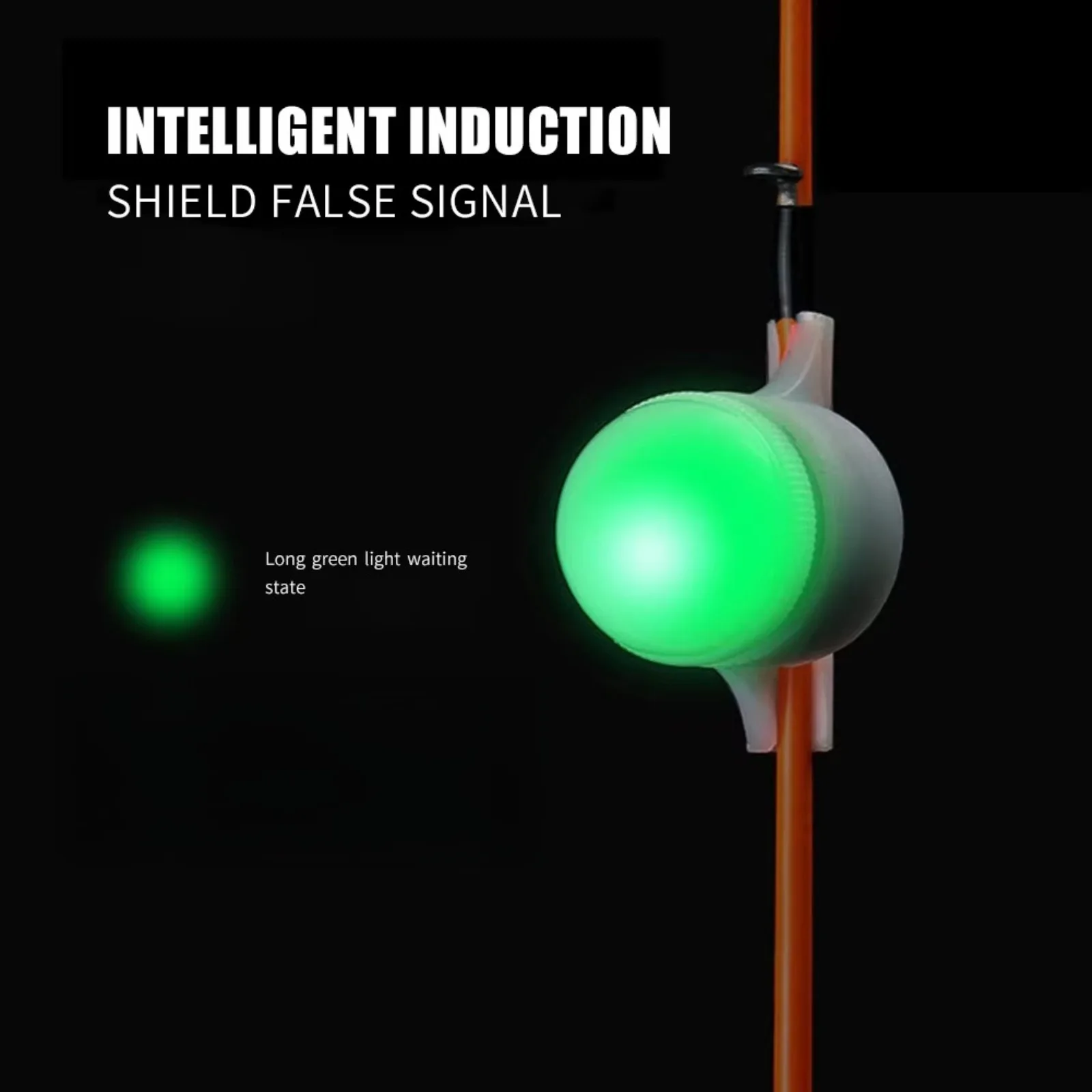 Goture Night Fishing Bite Alarms Light Induction Fishing Rod Tip Clip Alert Indicator Electronic LED Automatic Tools Acesssories