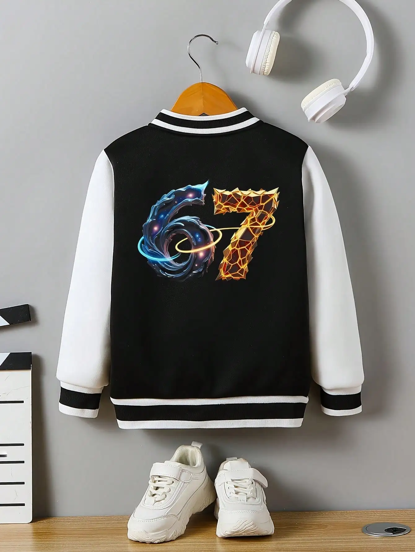 

Детская бейсбольная майка, 63-значный образ, стильный и крутой узор, принт на спине, с карманами, для праздничных вечеринок.