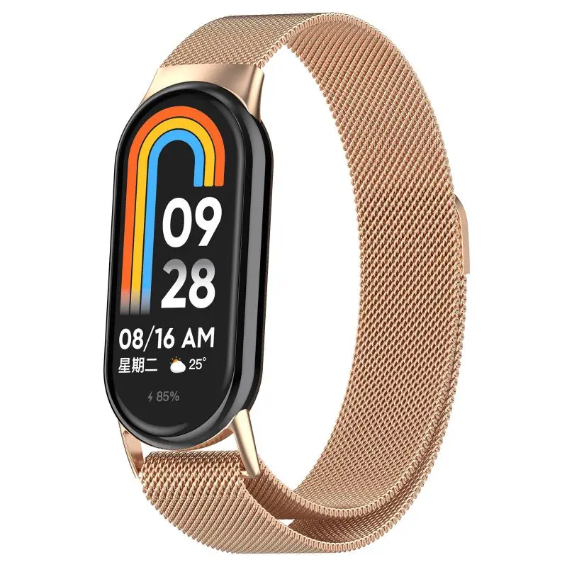 Edelstahlarmband für Xiaomi Mi Band 10 9 8 Smart Watch Milanese Wirst Loop Magnetarmband für Mi Band 10 9 8NFC Armband – Detail 10