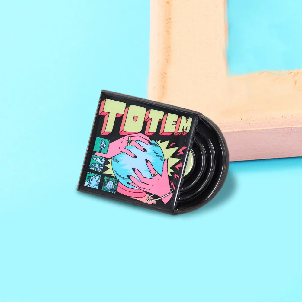 Retro-Musik-Pins: Klassische Rock- und Pop-Vinyl-Album-Cover-Abzeichen, perfekt für Rucksäcke und Kleidung, Geschenk für Musikliebhaber. – Detail 9