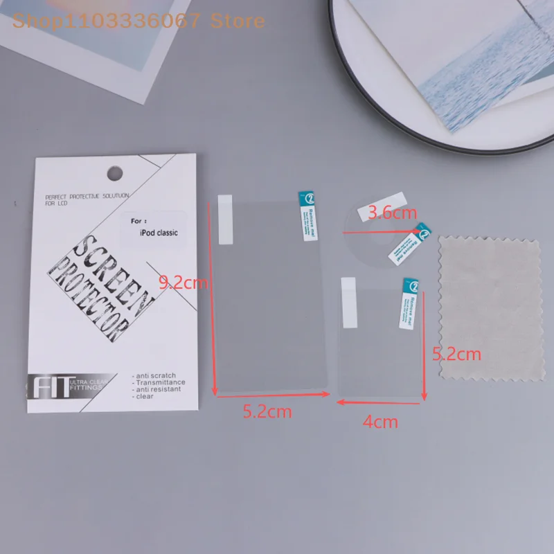 [YA]Clear Protector Film For IPod Classic 6th 7th 80GB 120GB 160GB Protective Film(Screen + Turntable + Back Cover Film)