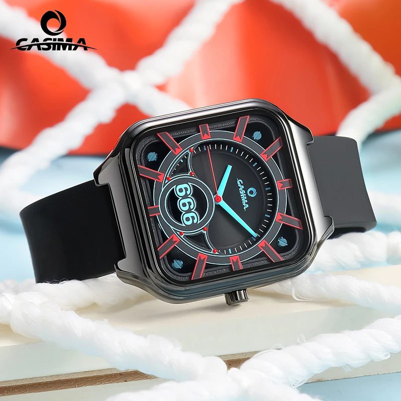 CASIMA Silicone Strap Sports Watches, Students Watches Couple Watches Quartz Movement, Waterproof, Model CS2152-1036