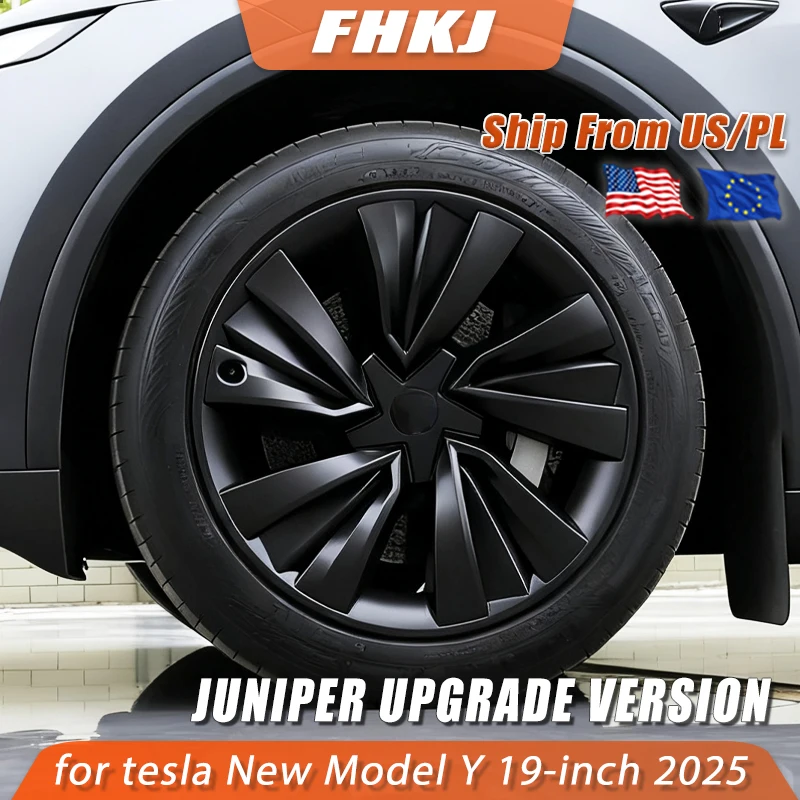 

4PCS 19 Inch Wheel Cover for Tesla Model Y Juniper 2025 Car Replacement Wheel Cover Automobile Hub Cap Full Rim Car Accessories