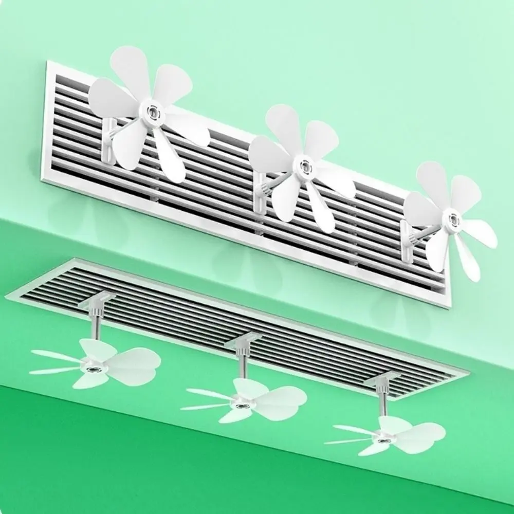 Wall Mounted Air Conditioning Ventilator Anti Direct Blowing Adjustable Air Conditioner Vent Fan Windproof Windmill Shaped
