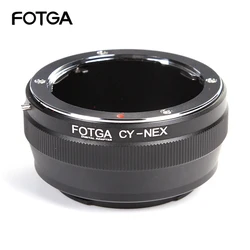 Anel adaptador fotga para lente contax/yashica c/y cy para s0ny e-mount câmera sem espelho NEX-5R 5t 6 NEX-7 a7 a7s a7r a7ii a7sii vg30