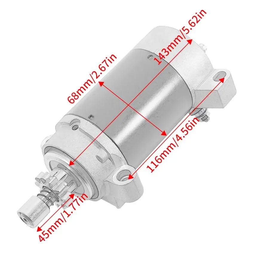 6AH-81800 Starter Motor for Yamaha 4 stroke 15HP 20HP boat engine 6AH-81800-00 6AH-81800-01
