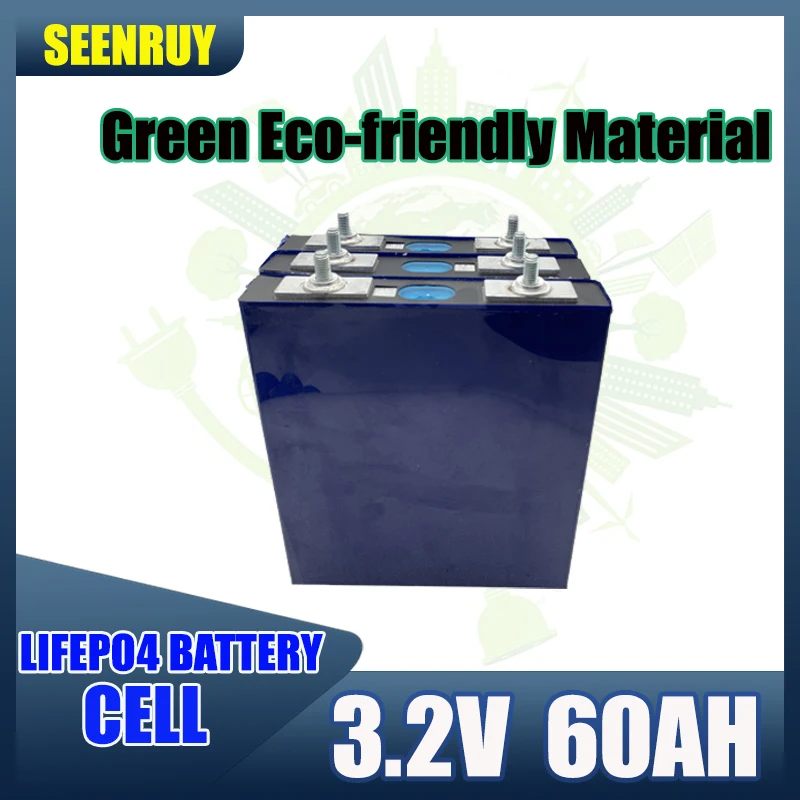 

3.2V 60AH LIFEPO4 Battery Cell DIY Battery Pack High-capacity Perfect for Agricultural Tool Motorcycle Forklift RV