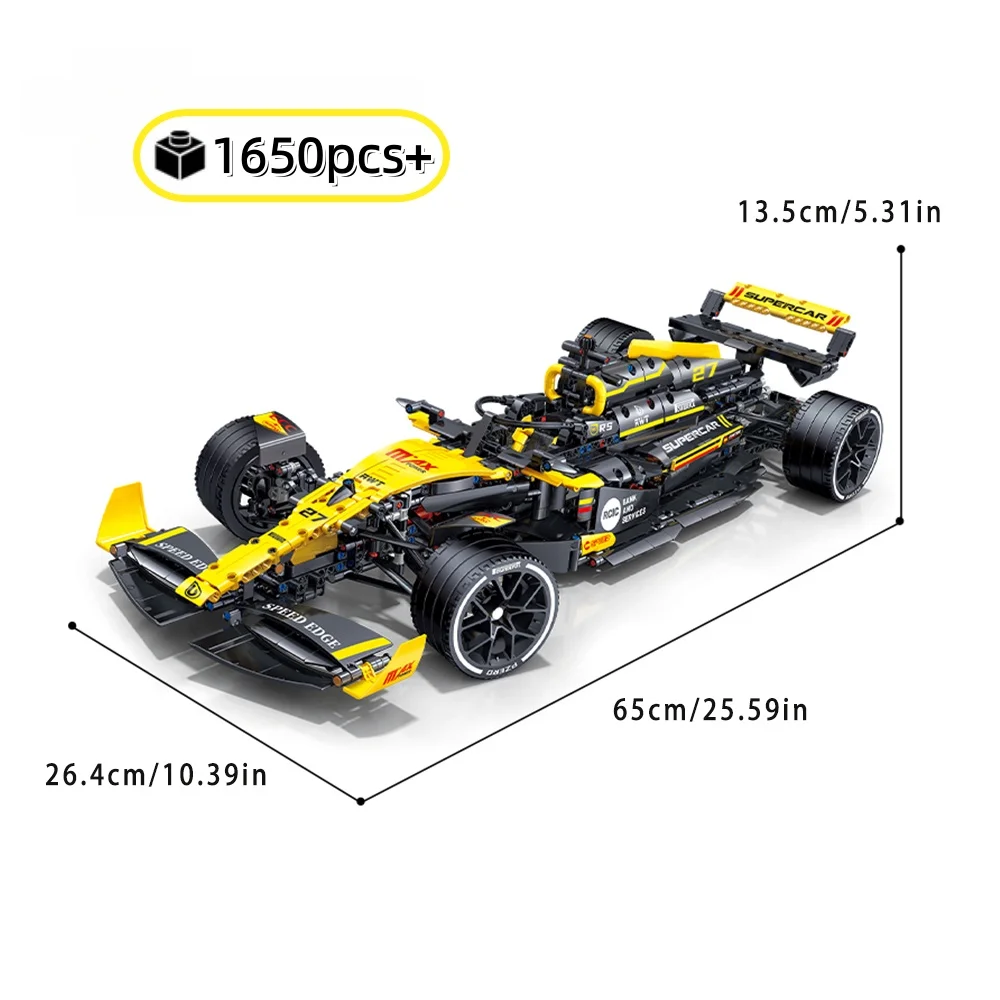 

NEW Technical Super Racing 1:8 Car Building block Racing Vehicle, kit assembly model Bricks toy for Birthday Gift 1650pcs