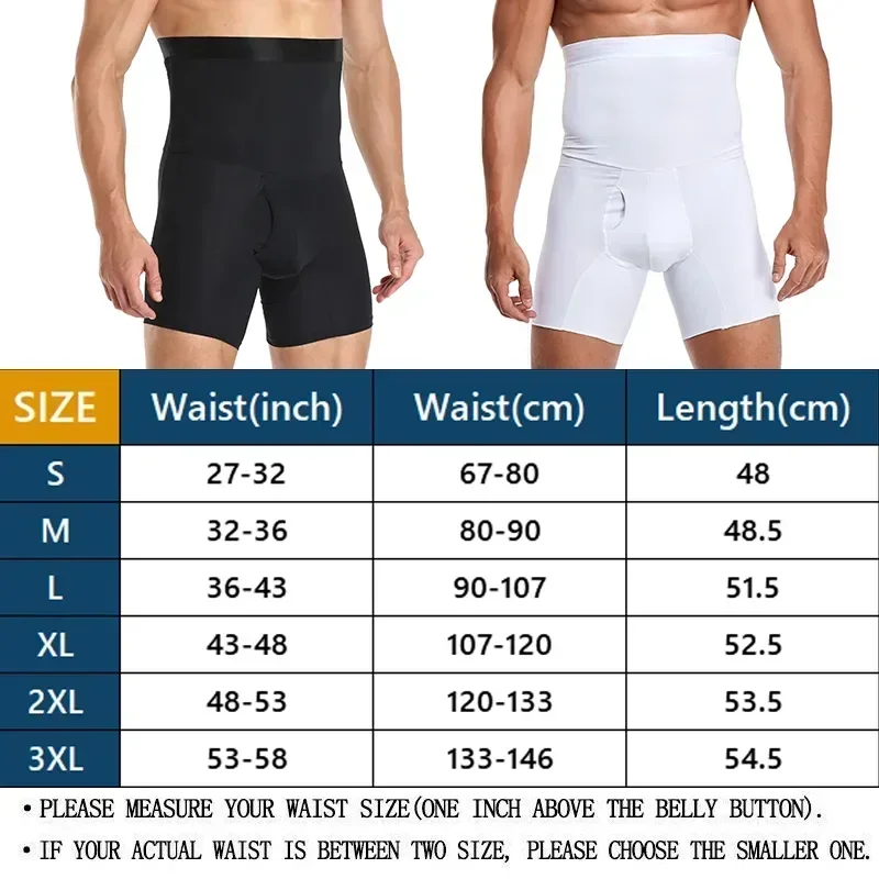 Shaper Boxer Shorts Body Control Chafing Slimming Panties Belt Men Modeling Compression Trainer Shapewear Belly Waist Pants