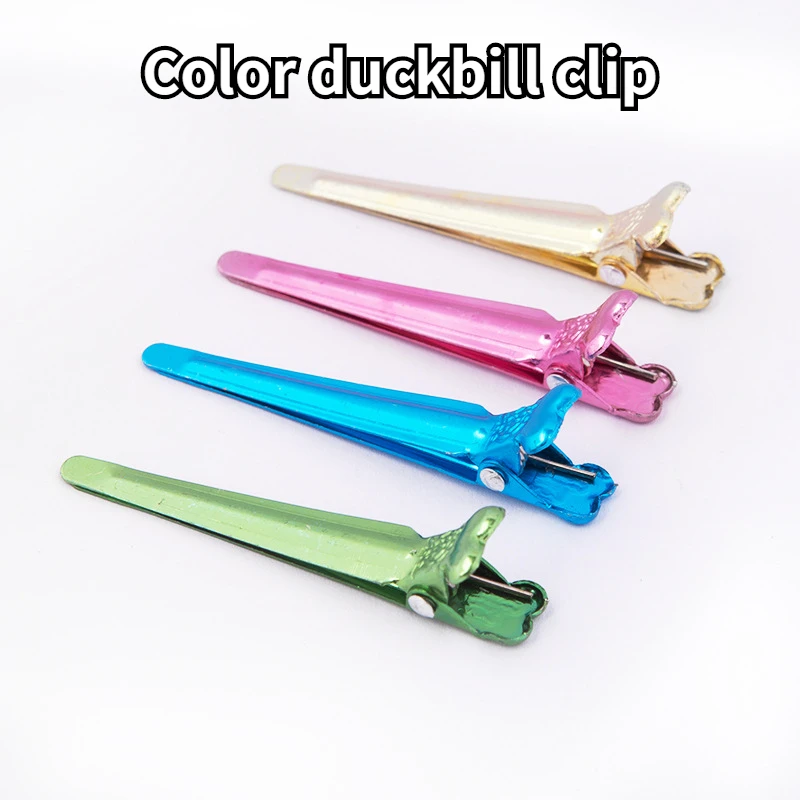 50 Mixed-color Boxed Hairdressing Positioning Clip Small Duckbill Clips Make-up Color Bangs Fluffy Clips Styling Fixing Hair Pin