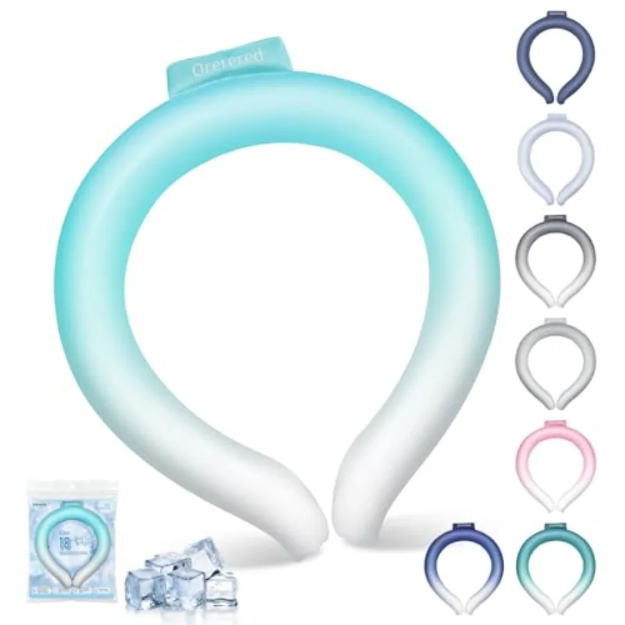 

Ring Neck Cooler 70% Gel Increase Neck Cooling Tube Wearable Body Cooling Products for Summer Heat Outdoor Indoor Activities Re