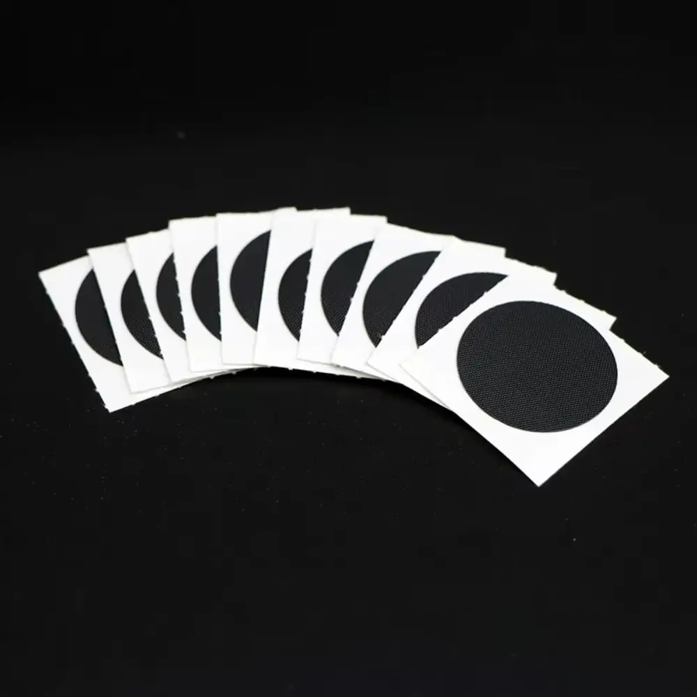 10PCS Durable Rubber Iron Bike Tire Patches Black Self-Adhesive Glueless Chip Patches Tire Patch Kit Bike