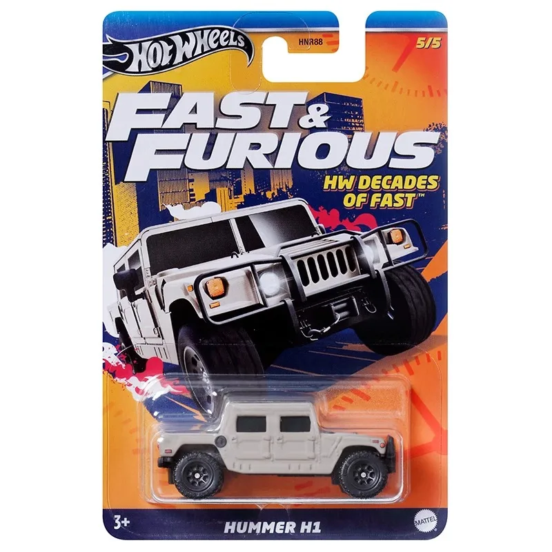 Hot Wheels Fast & Furious Car Diecast 1/64 Toys for Boys HW Decades of Fast EL Camino Chevrolet Nova Buick Volkswagen Hummer