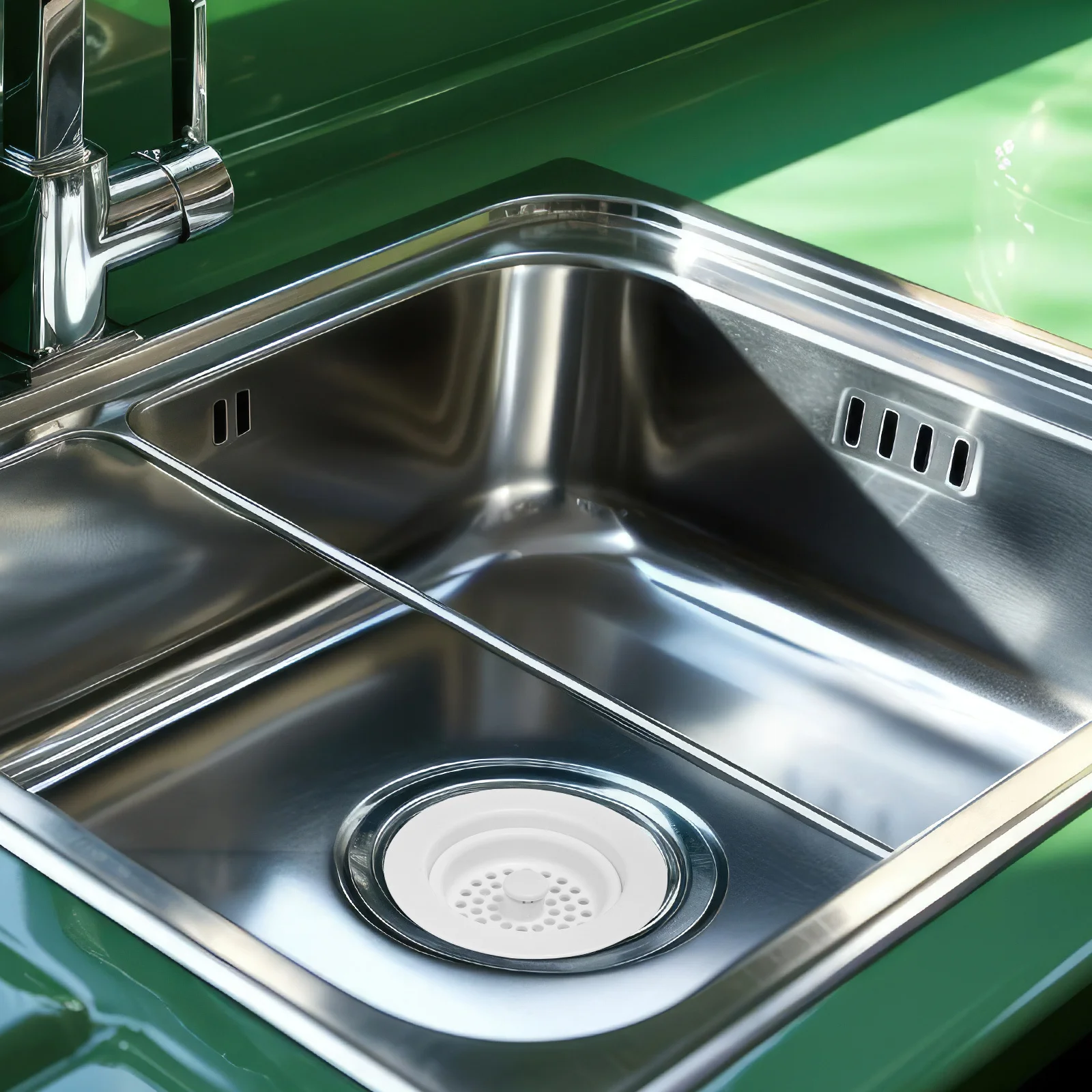 Filtro de pia de cozinha universal, rolha de drenagem de plástico, cesta coletora de alimentos, kit de filtro anti-entupimento, acessórios para rv