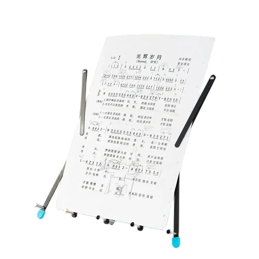 

GSS-02 Desk Music Folder Portable Telescopic Sheet Desktop Music Stand For Solo Practice Performance Phone Support Tools