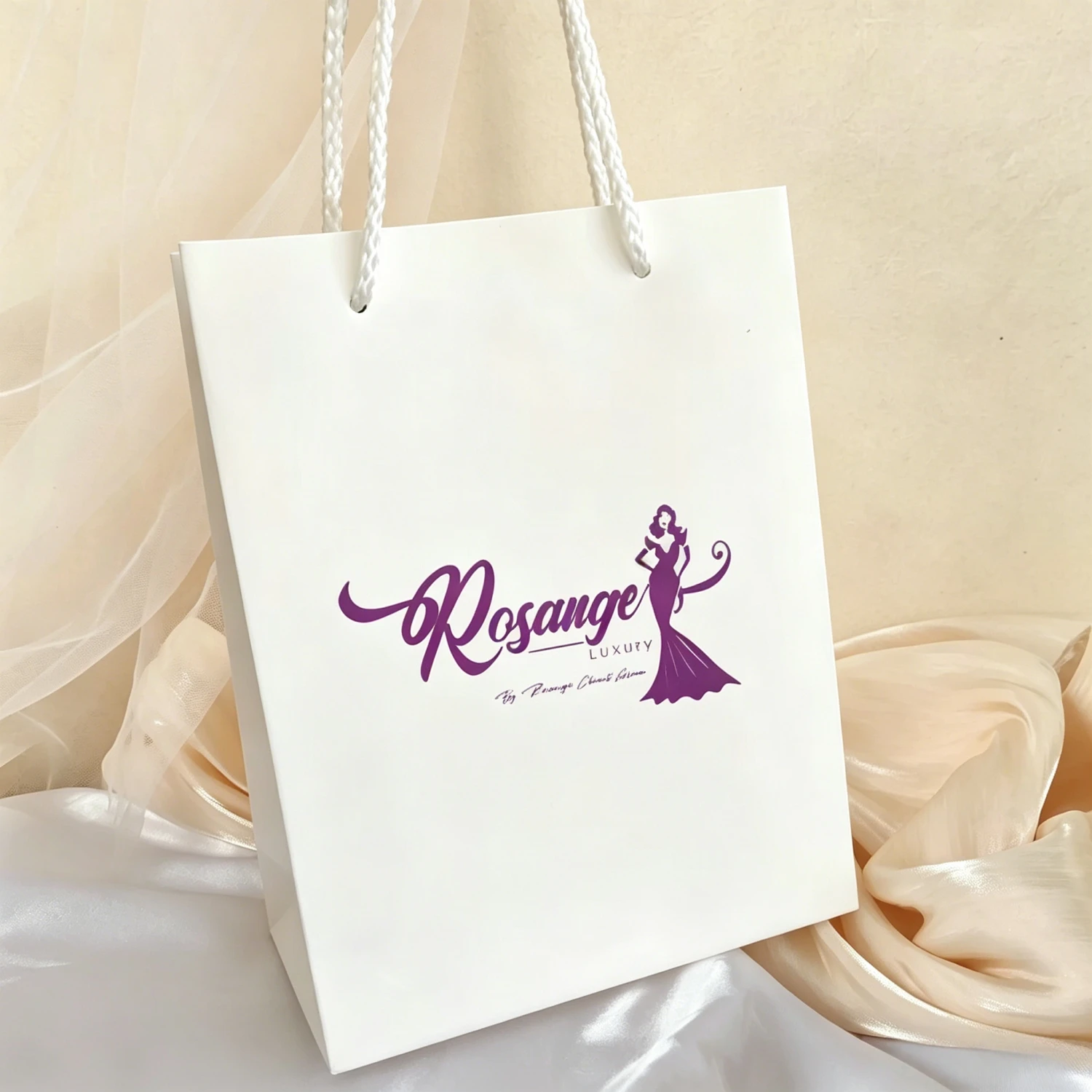 10 Stück benutzer definierte Logo Geschenk papier Paket Tasche für kleine Unternehmen Hochzeit begünstigt Valentinstag Geschenke Tasche Personal isierung Paket Taschen – Detail 9