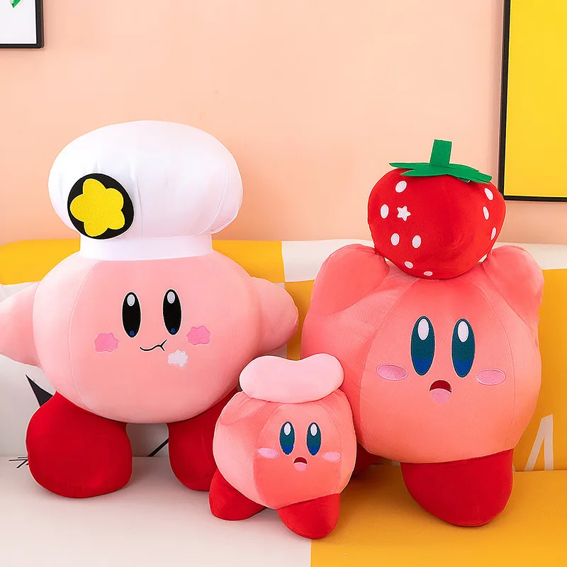 

32cm Game Anime Kirby Plush Toys Cute Cartoon Soft Stuffed Animal Doll Fluffy Pillow Home Room Decor Children Birthday Gift