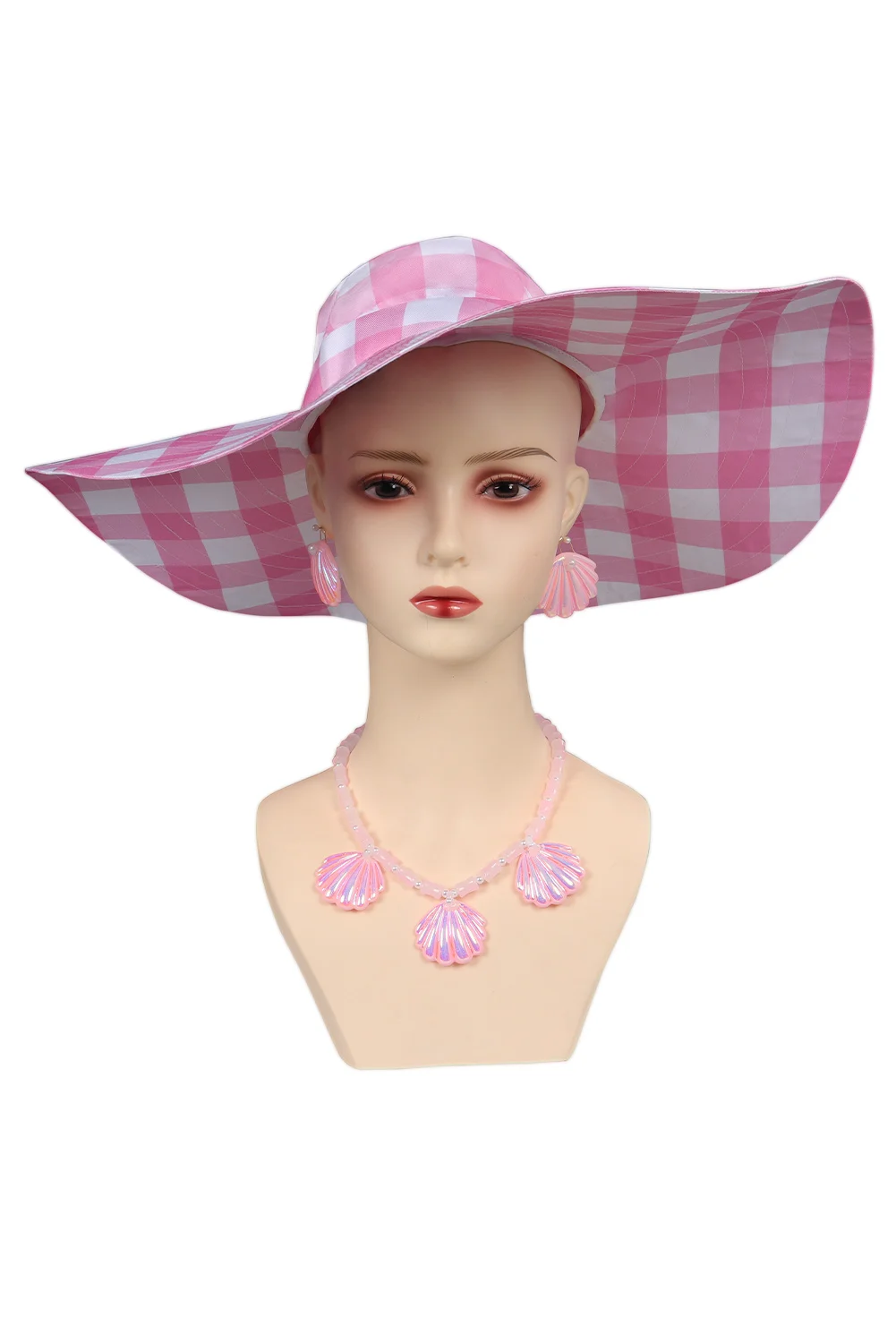Vêtements de chapeau de film Barbei pour femmes, accessoires de costume, casquette de cosplay Margot, boucles d'oreilles, nœud, chapeau de groupe de sauna Ken trempé, fête d'Halloween