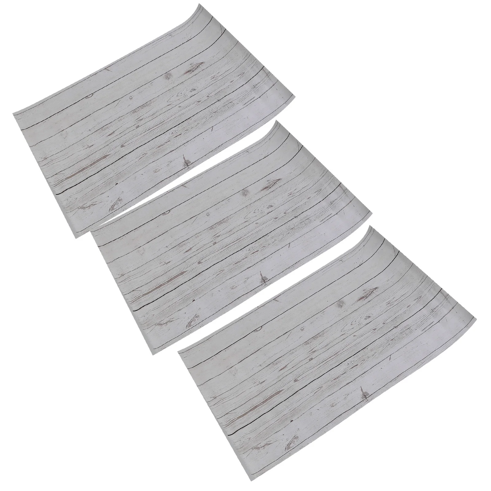 

3 Pcs Background Cloth Sticker Jewelry Photography Wood Props Product Backdrop Paper Food