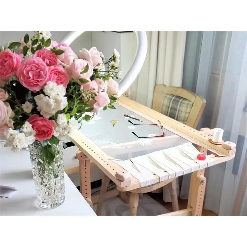 Professional Embroidery Desk for Large Tapestry Wooden Brocade Frames and Bracket Supplies Gift